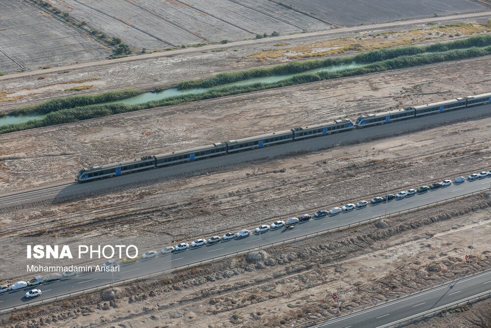 تصاویر: تصاویر هوایی از مرز شلمچه
