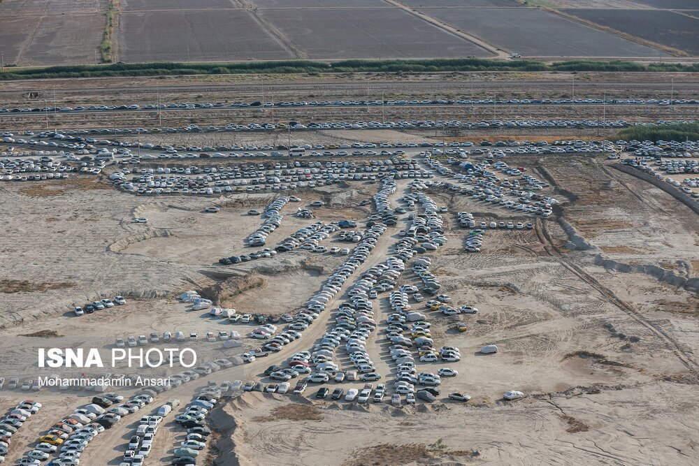 تصاویر: تصاویر هوایی از مرز شلمچه