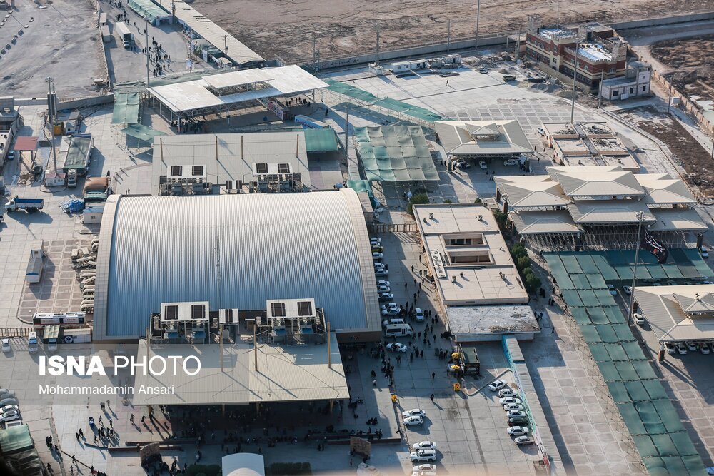 تصاویر: تصاویر هوایی از مرز شلمچه