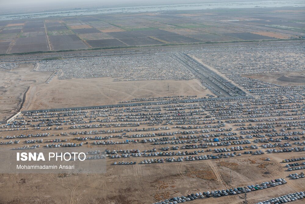 تصاویر: تصاویر هوایی از مرز شلمچه