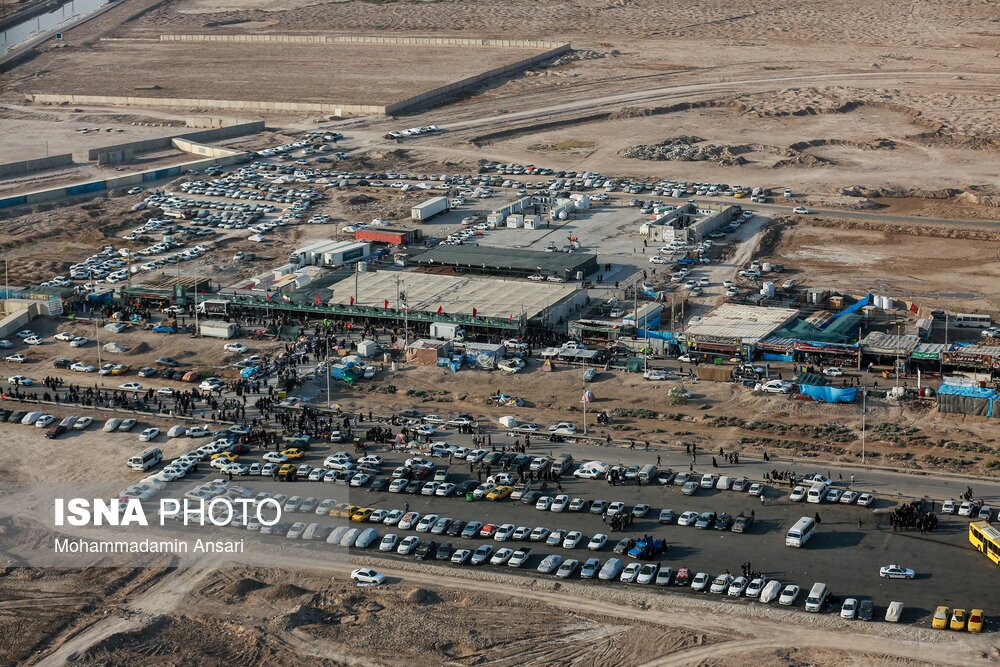 تصاویر: تصاویر هوایی از مرز شلمچه