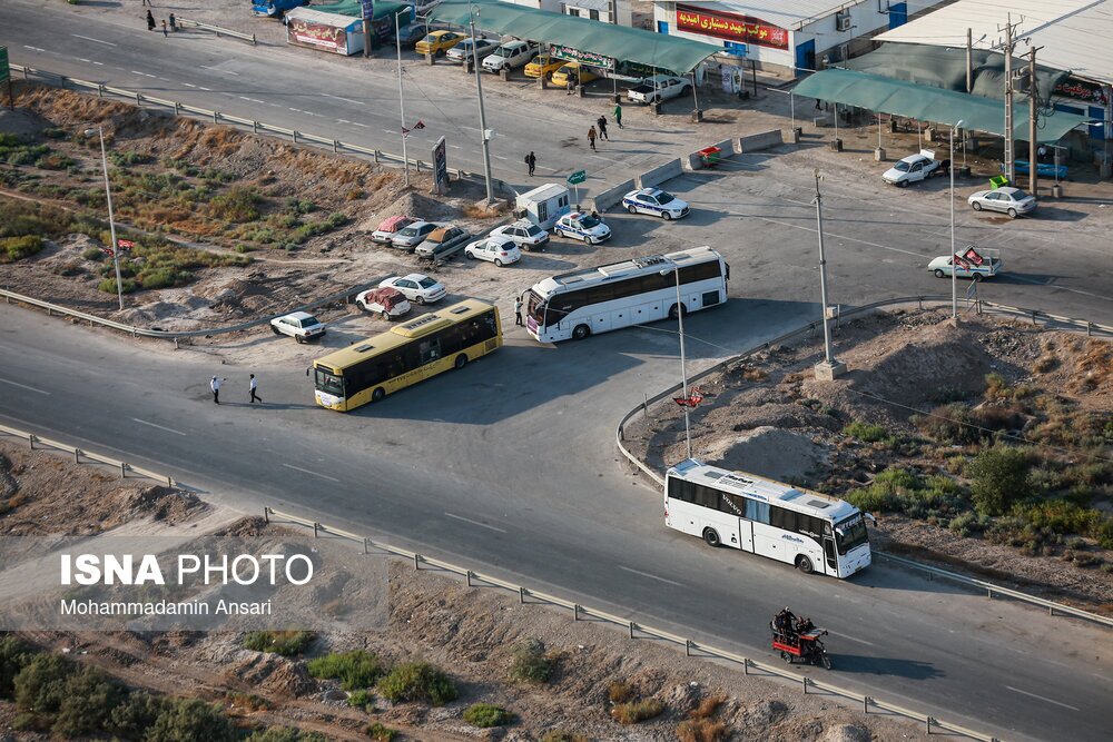 تصاویر: تصاویر هوایی از مرز شلمچه