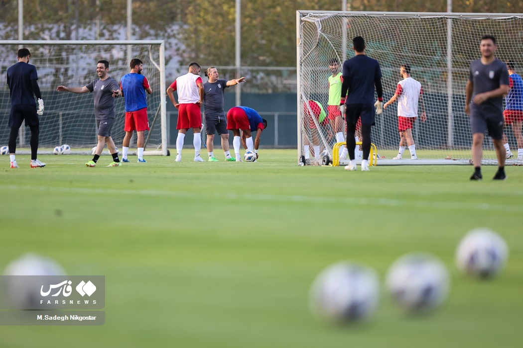 تصاویر: تمرین تیم ملی فوتبال
