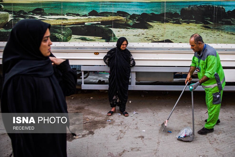 تصاویر: خدمت رسانی پاکبانان شهرداری تهران در نجف و کربلا