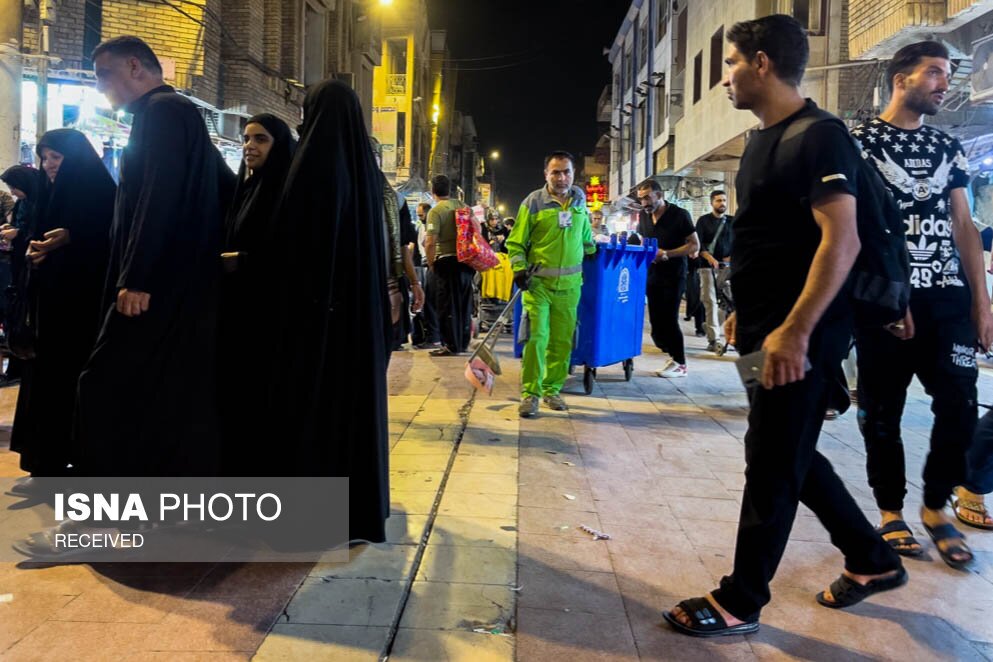 تصاویر: خدمت رسانی پاکبانان شهرداری تهران در نجف و کربلا