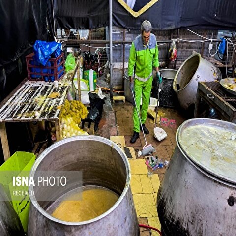 تصاویر: خدمت رسانی پاکبانان شهرداری تهران در نجف و کربلا