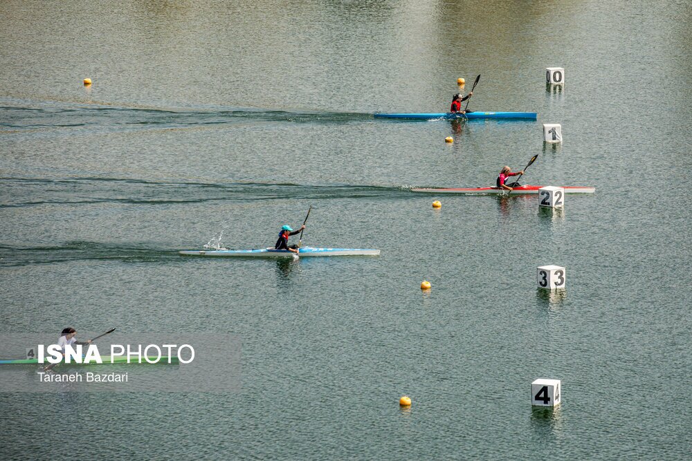 تصاویر: مسابقات المپیاد استعداد‌های برتر قایقرانی بانوان کشور