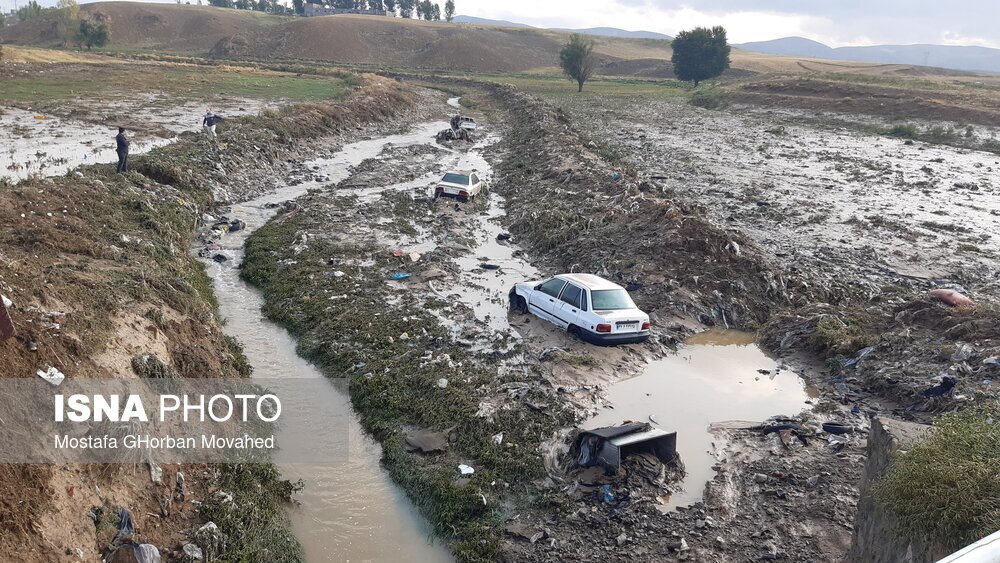 تصاویر: خسارات ناشی از سیل در شهرستان اهر