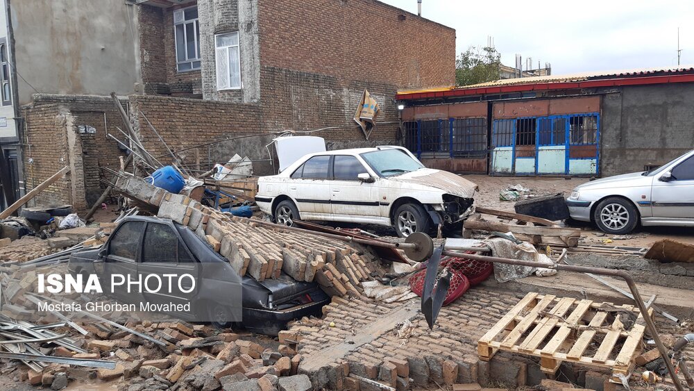 تصاویر: خسارات ناشی از سیل در شهرستان اهر