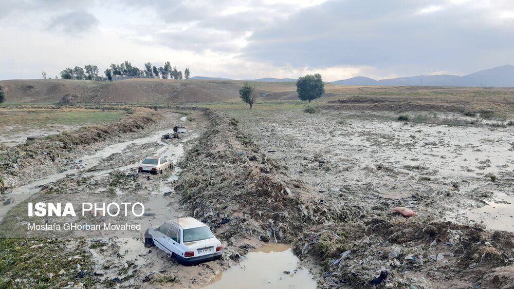 تصاویر: خسارات ناشی از سیل در شهرستان اهر