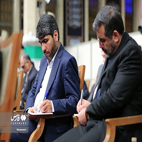 تصاویر: دیدار رئیس‌جمهور و اعضای هیئت دولت با رهبر انقلاب