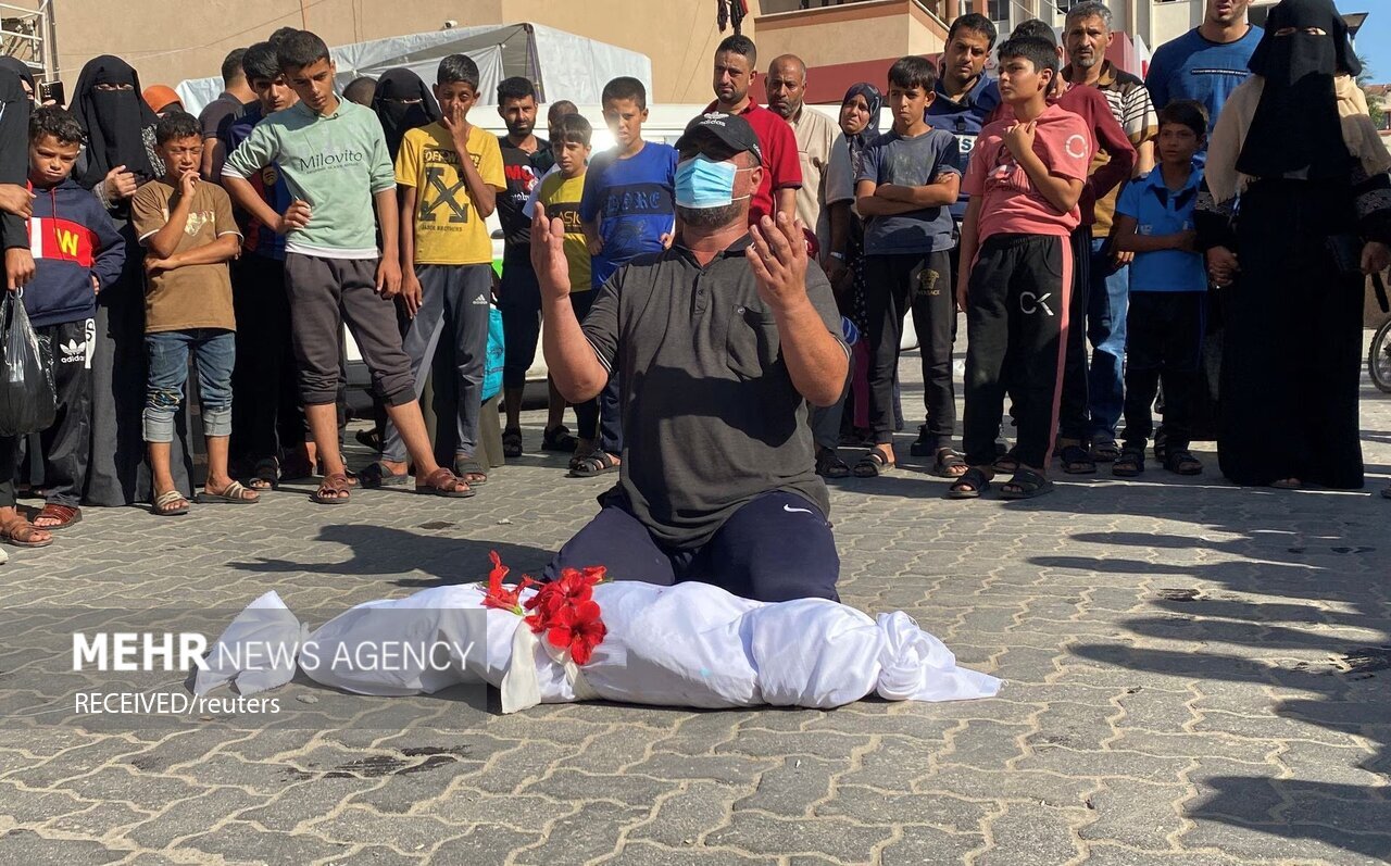 تصاویر: تشییع پیکر شهدای غزه