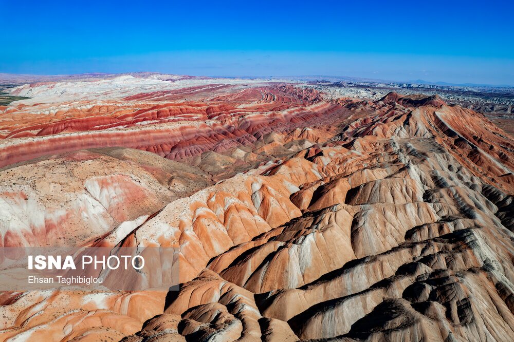 تصاویر: کوه‌های رنگین کمانی زنجان