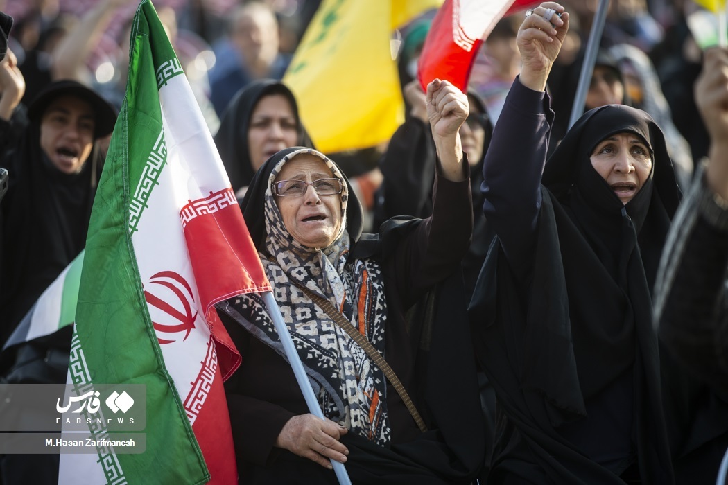 تصاویر: پخش سخنرانی دبیر کل حزب الله در تهران