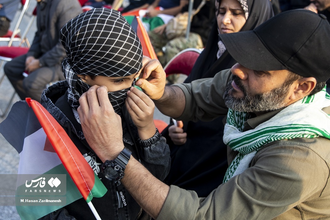 تصاویر: پخش سخنرانی دبیر کل حزب الله در تهران