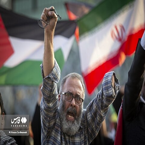 تصاویر: پخش سخنرانی دبیر کل حزب الله در تهران