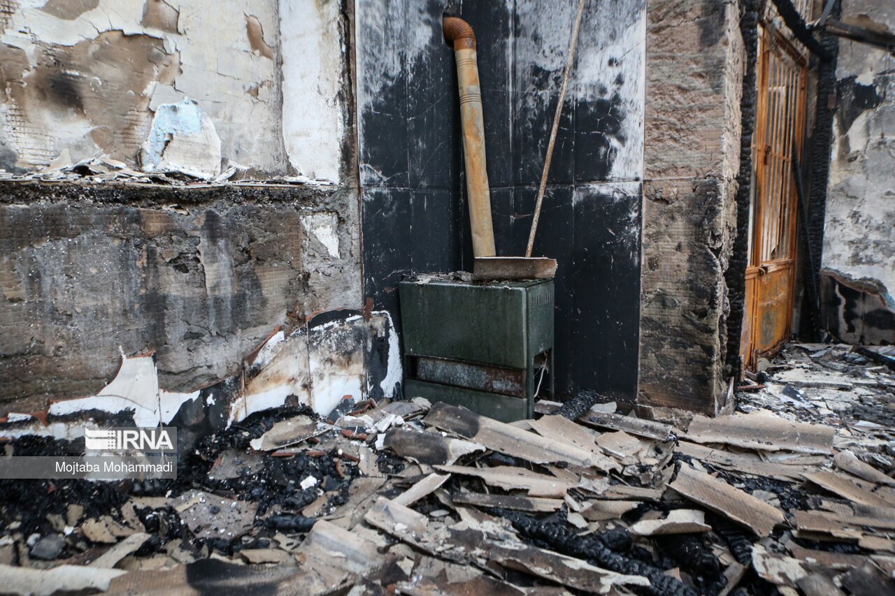 تصاویر: آتش سوزی کمپ ترک اعتیاد در لنگرود