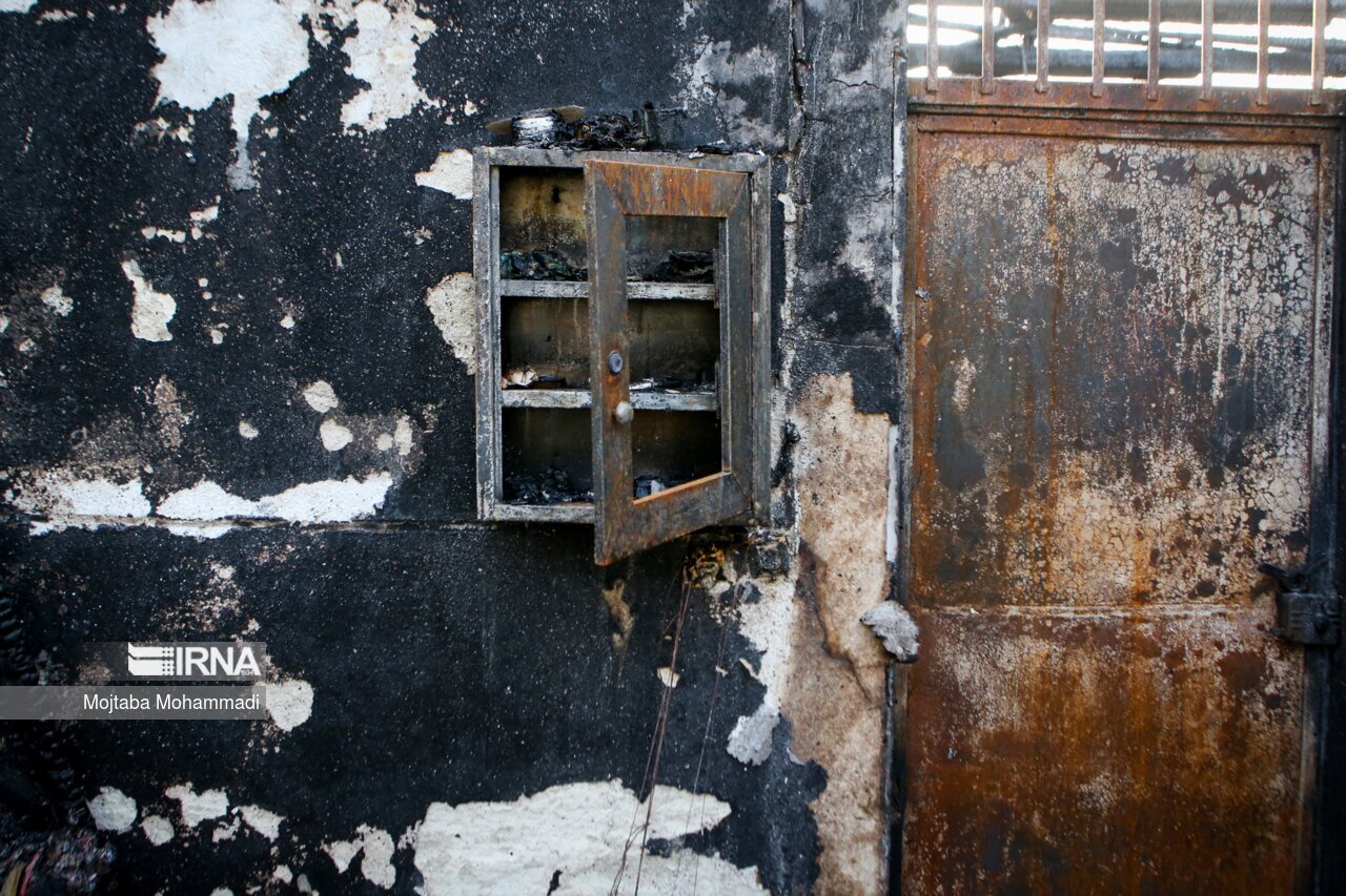 تصاویر: آتش سوزی کمپ ترک اعتیاد در لنگرود