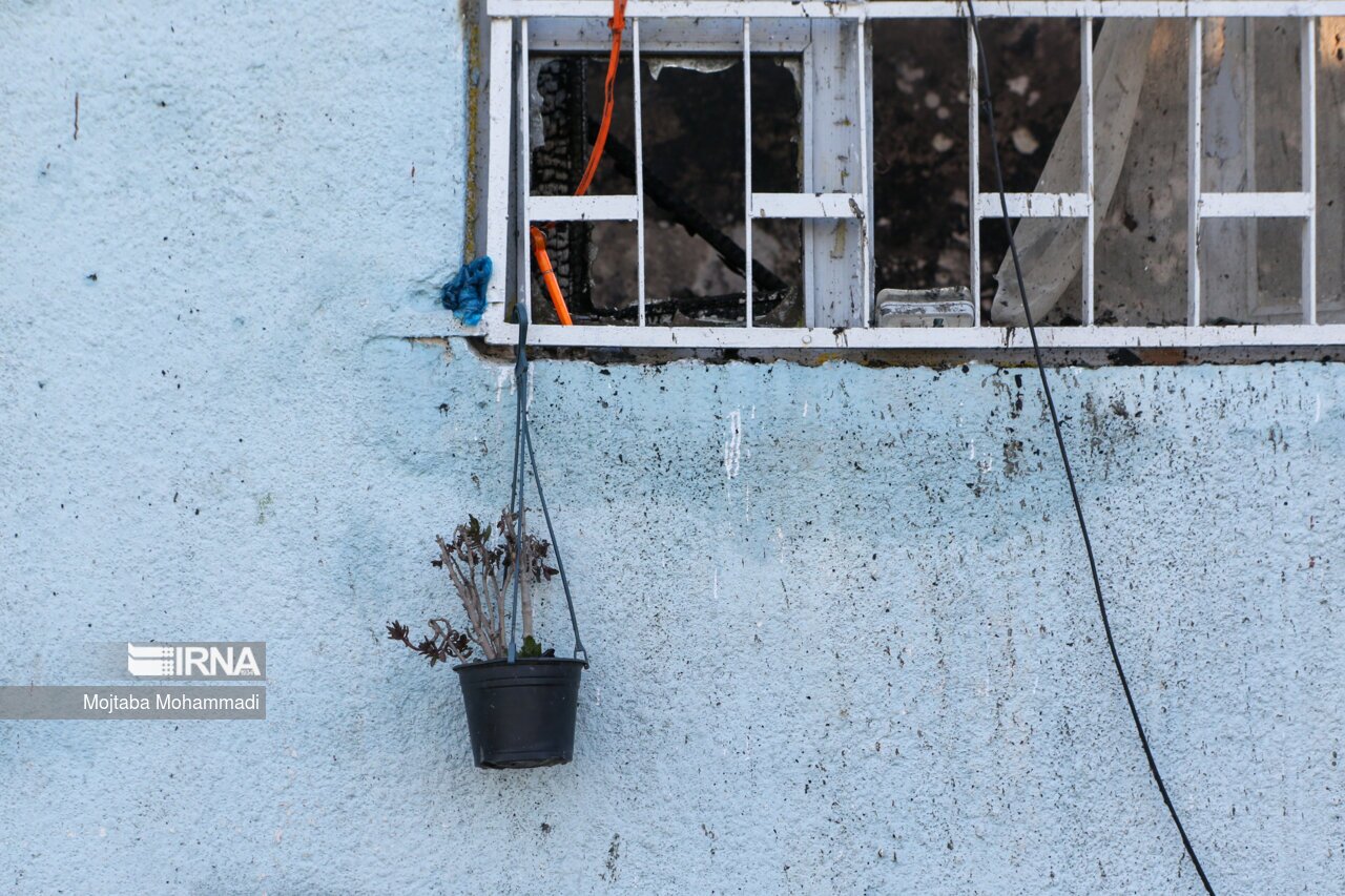 تصاویر: آتش سوزی کمپ ترک اعتیاد در لنگرود