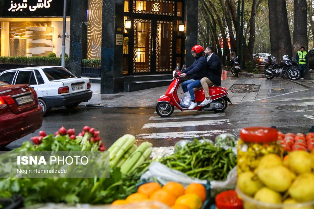 تصاویر: باران پاییزی تهران