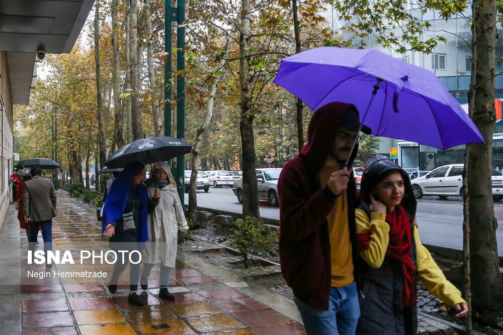 تصاویر: باران پاییزی تهران