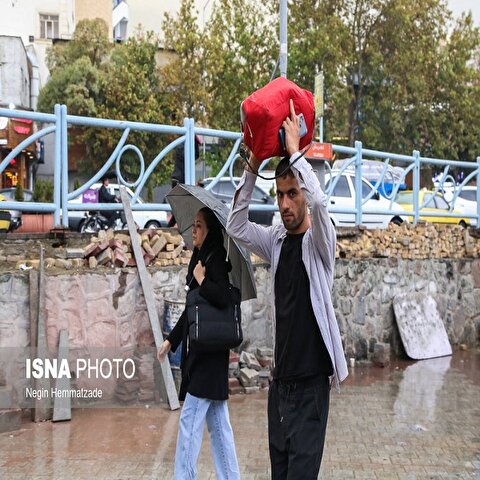 تصاویر: باران پاییزی تهران