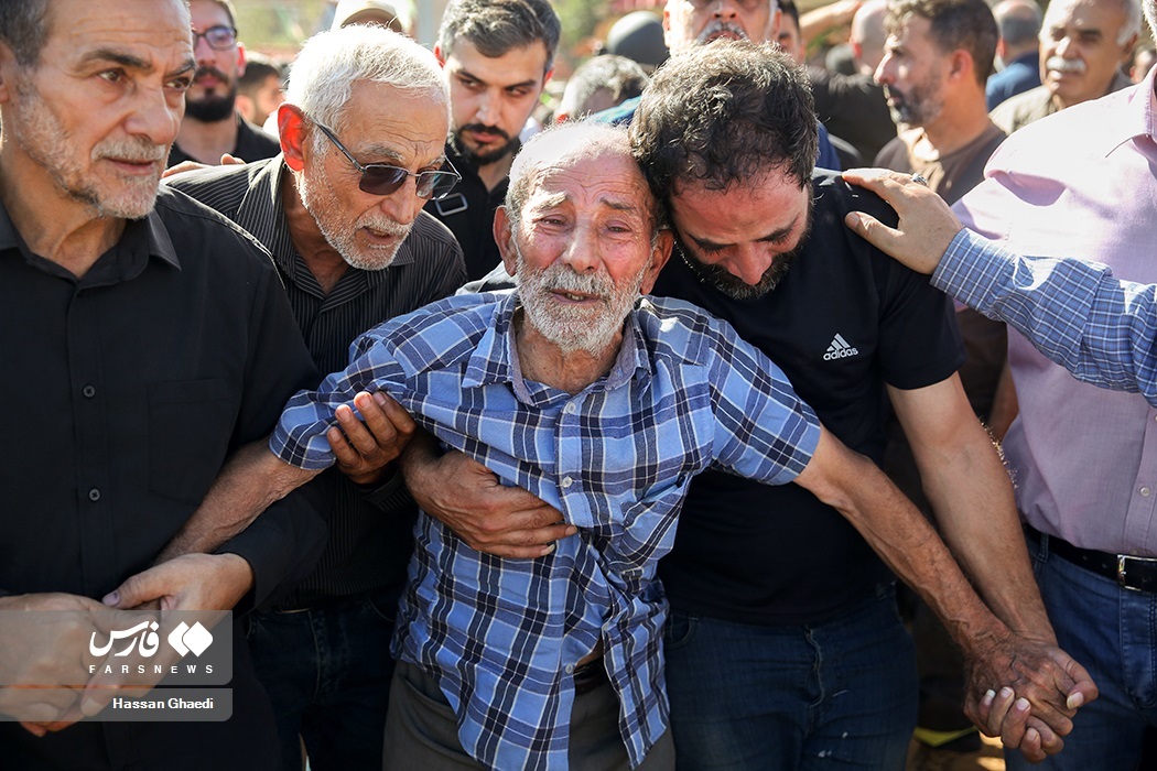 تصاویر: تشییع پیکر کودکان شهید لبنانی