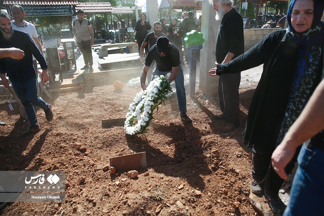 تصاویر: تشییع پیکر کودکان شهید لبنانی