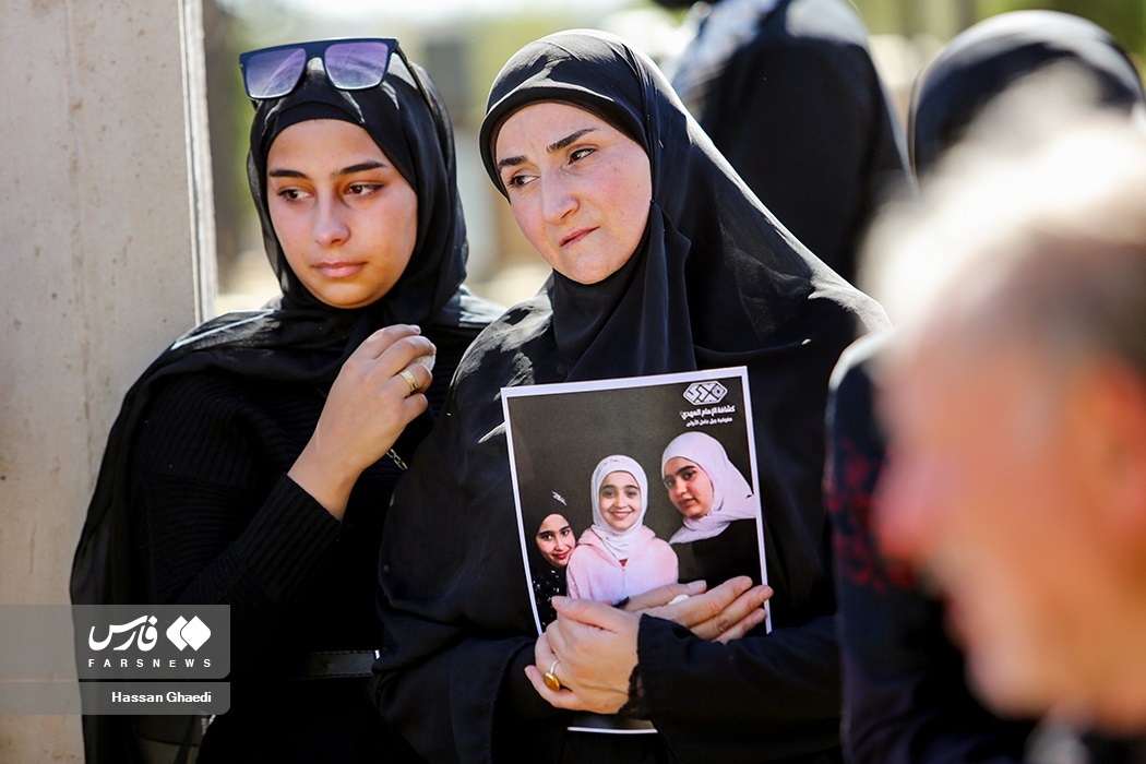 تصاویر: تشییع پیکر کودکان شهید لبنانی