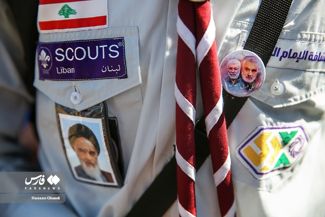 تصاویر: تشییع پیکر کودکان شهید لبنانی