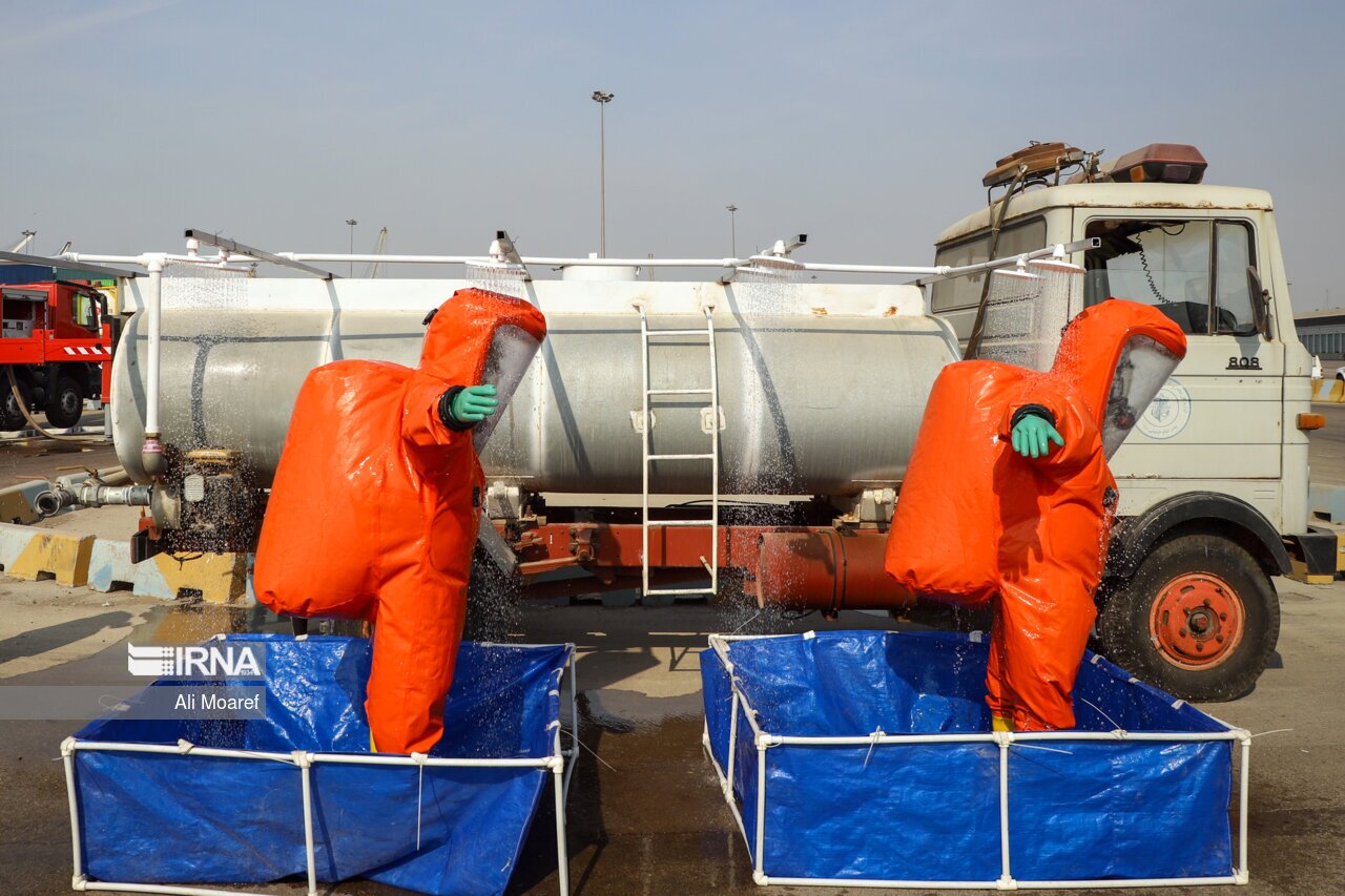 تصاویر: رزمایش ترکیبی مدیریت بحران و پدافند غیرعامل