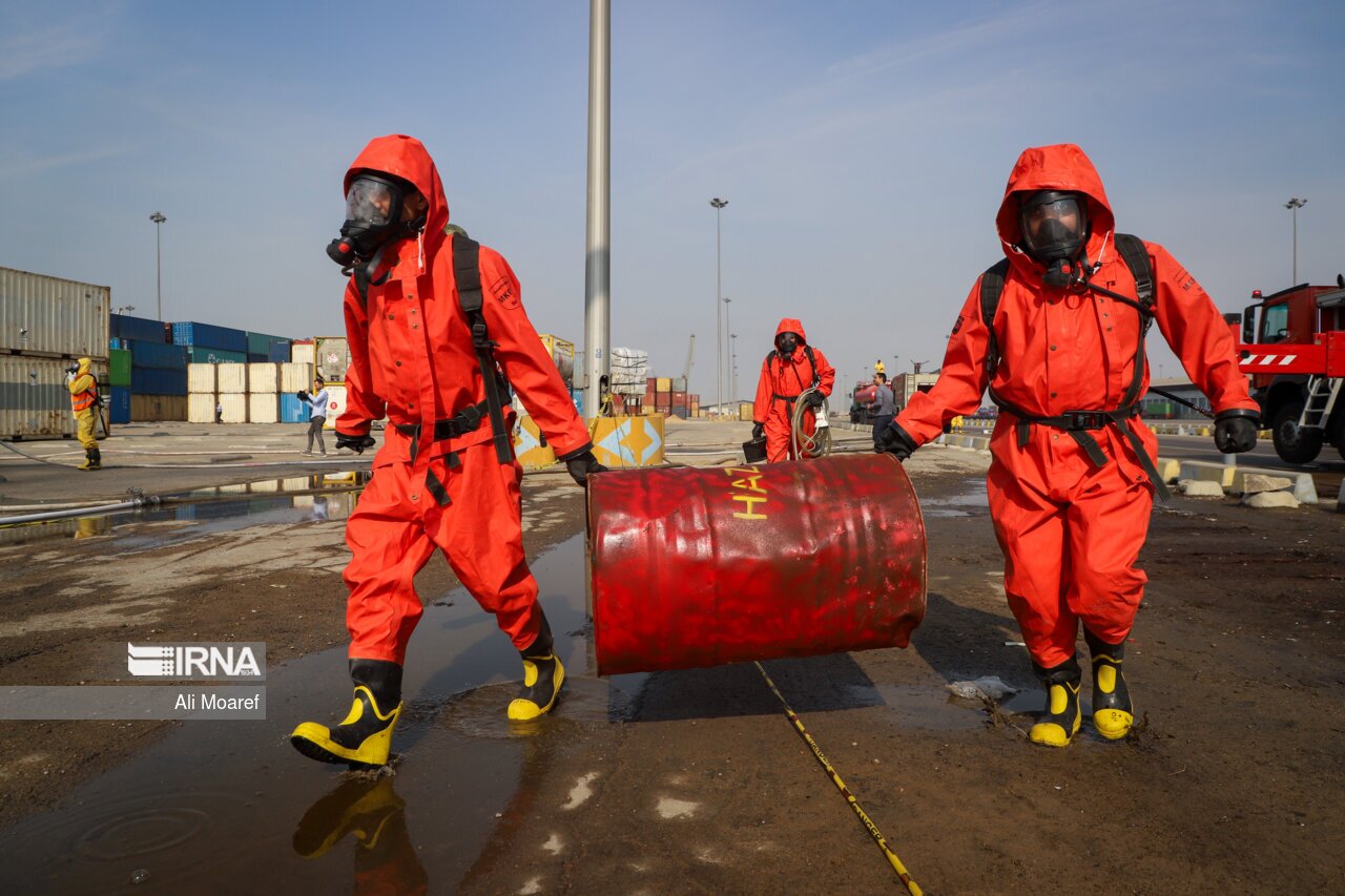 تصاویر: رزمایش ترکیبی مدیریت بحران و پدافند غیرعامل