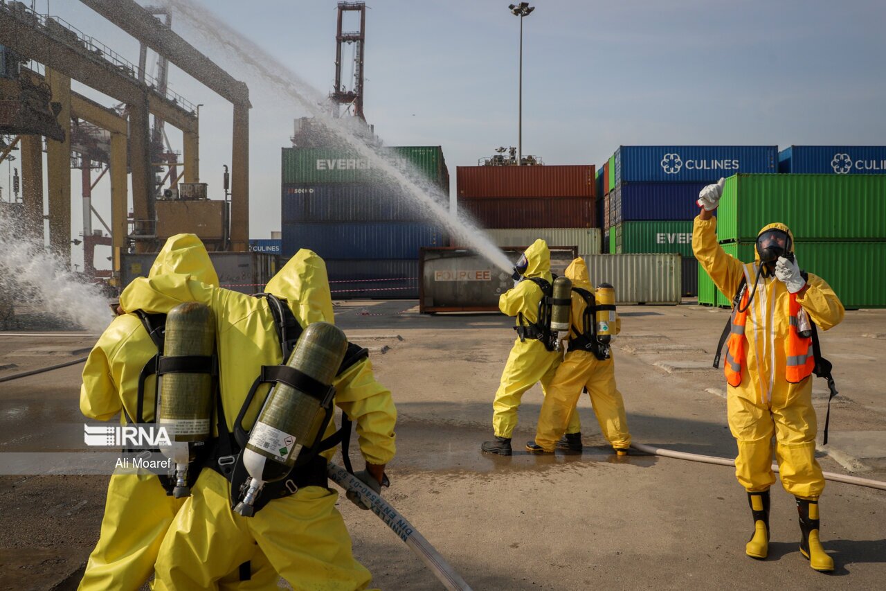 تصاویر: رزمایش ترکیبی مدیریت بحران و پدافند غیرعامل