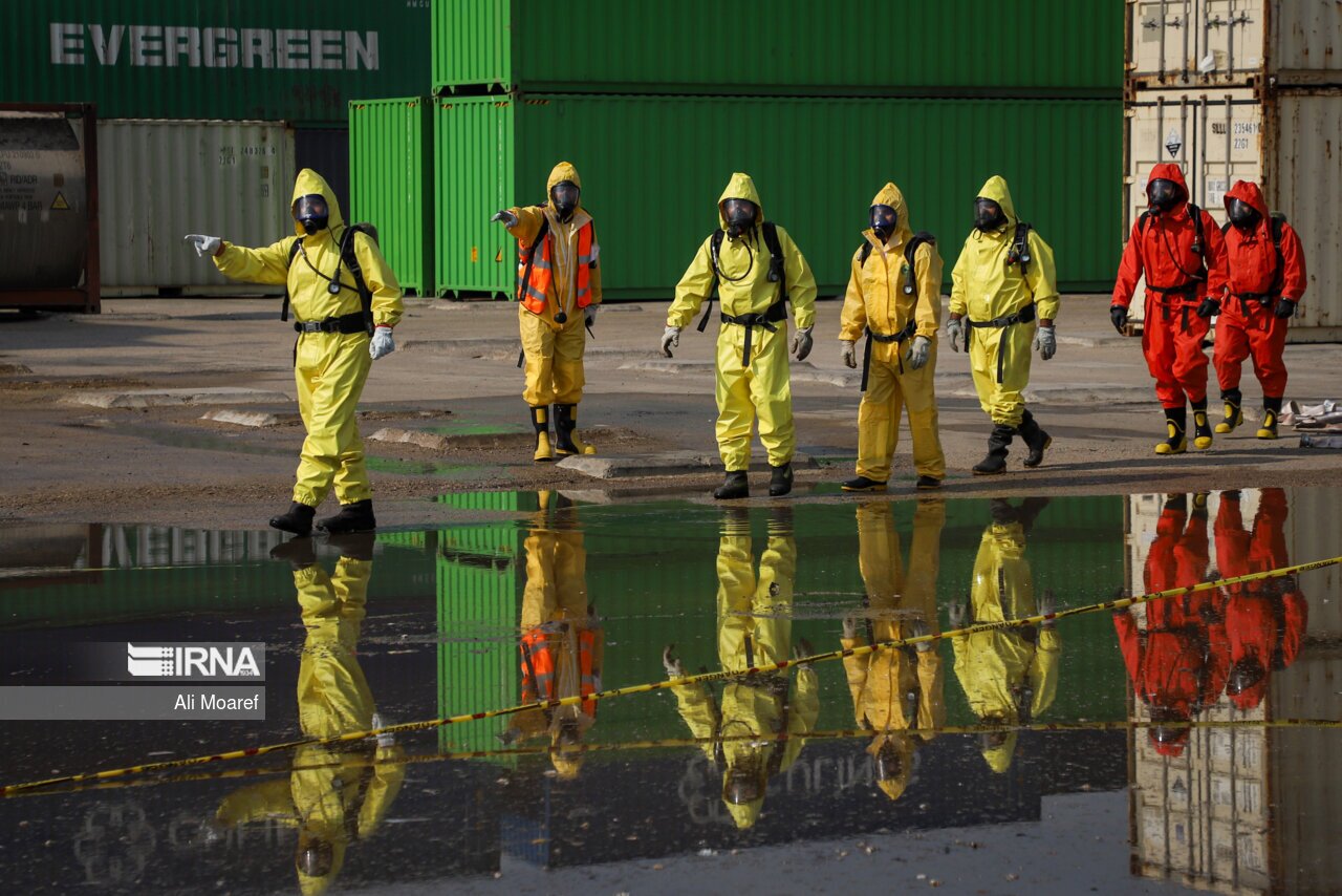 تصاویر: رزمایش ترکیبی مدیریت بحران و پدافند غیرعامل