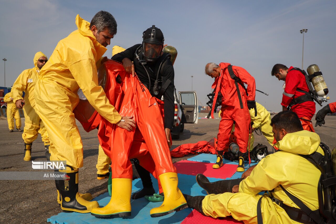 تصاویر: رزمایش ترکیبی مدیریت بحران و پدافند غیرعامل