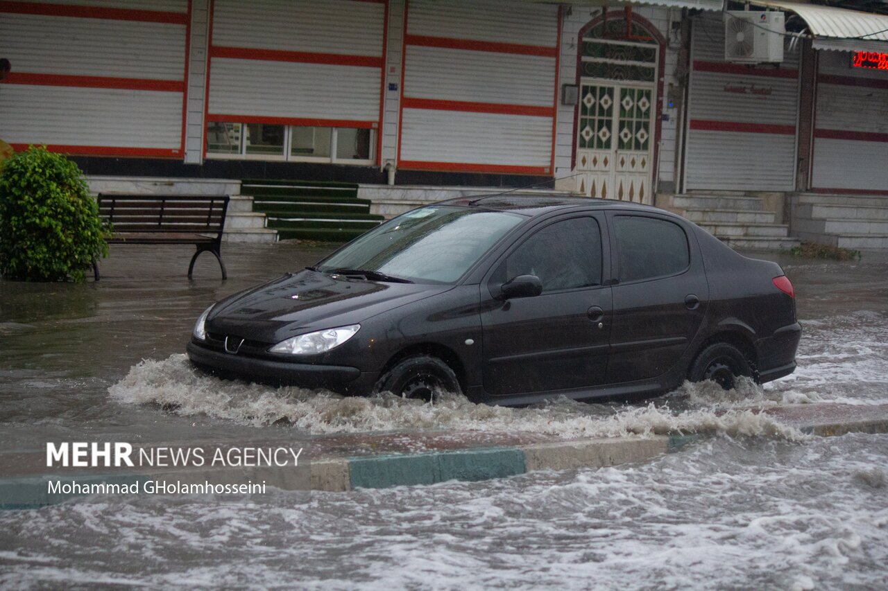 تصاویر: بوشهر بار دیگر زیر باران غرق شد