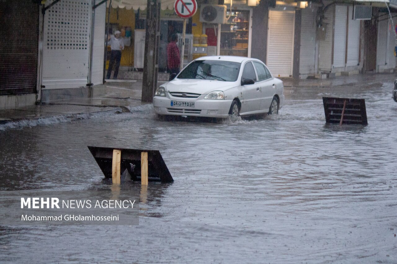 تصاویر: بوشهر بار دیگر زیر باران غرق شد