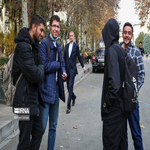 تصاویر: حضور وزیر امور خارجه در دانشگاه تهران