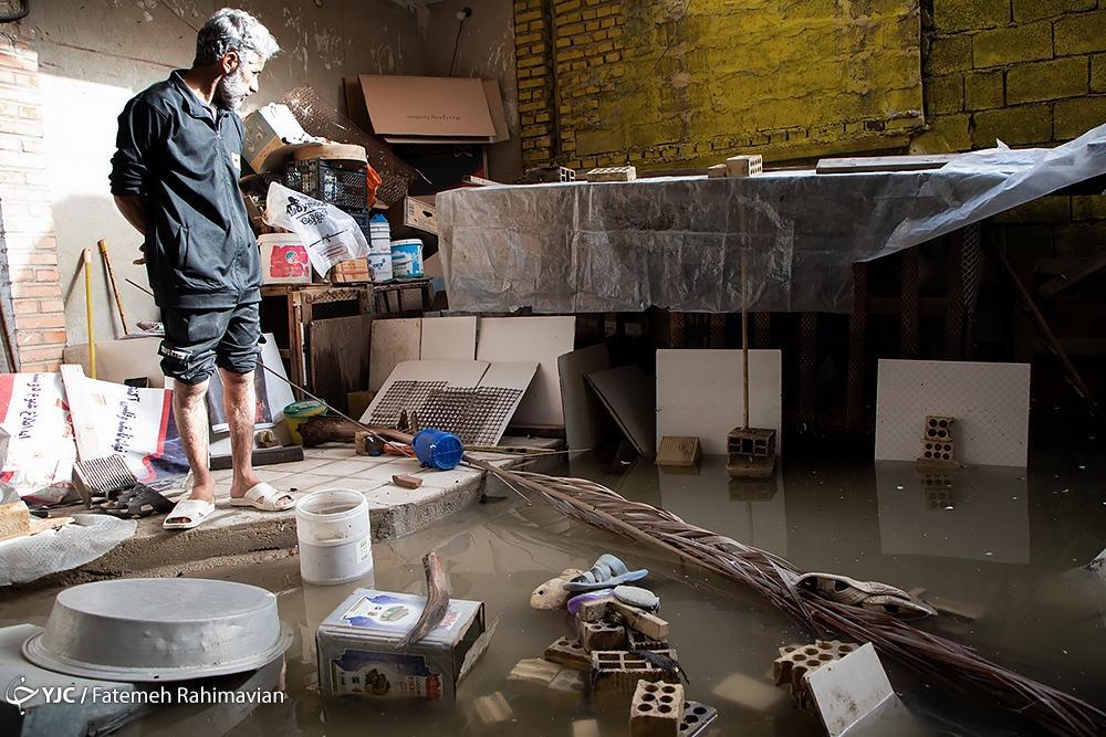 تصاویر: خسارات سیلاب و آبگرفتگی به شهروندان سربندر