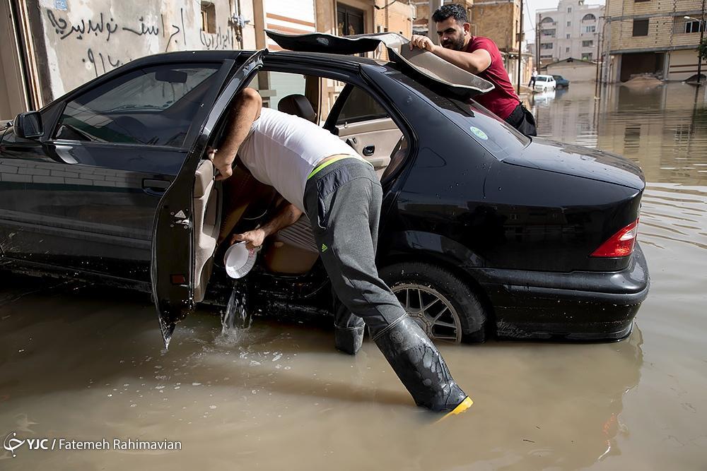 تصاویر: خسارات سیلاب و آبگرفتگی به شهروندان سربندر