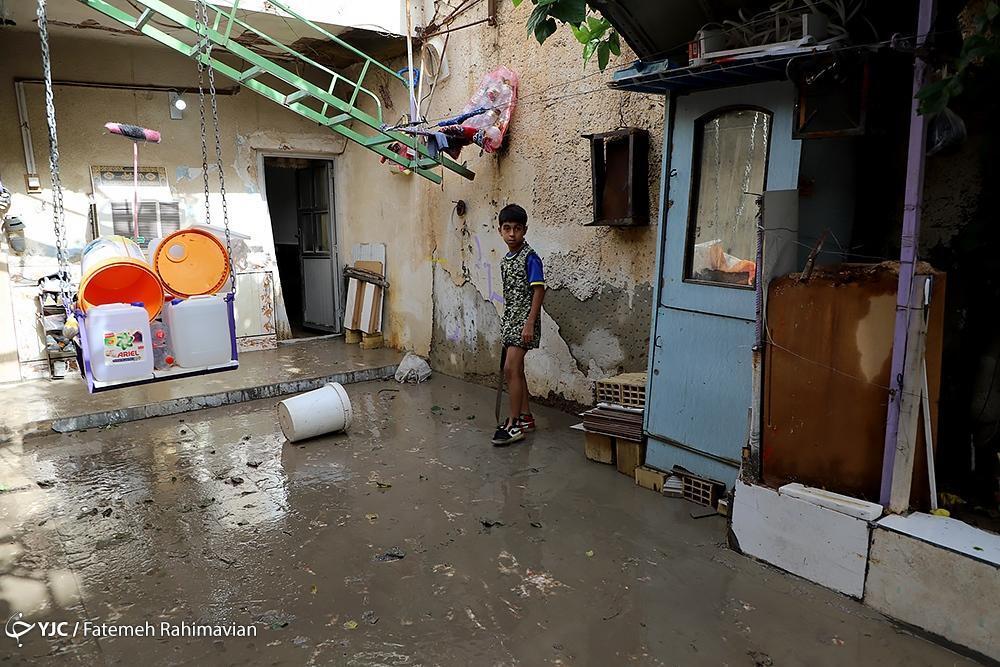 تصاویر: خسارات سیلاب و آبگرفتگی به شهروندان سربندر