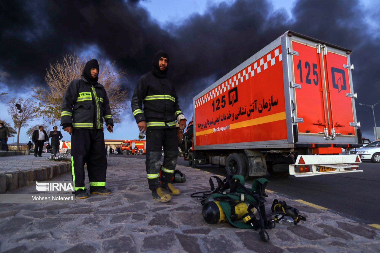 تصاویر: انفجار در مینی پالایشگاه هیدروکربن بیرجند