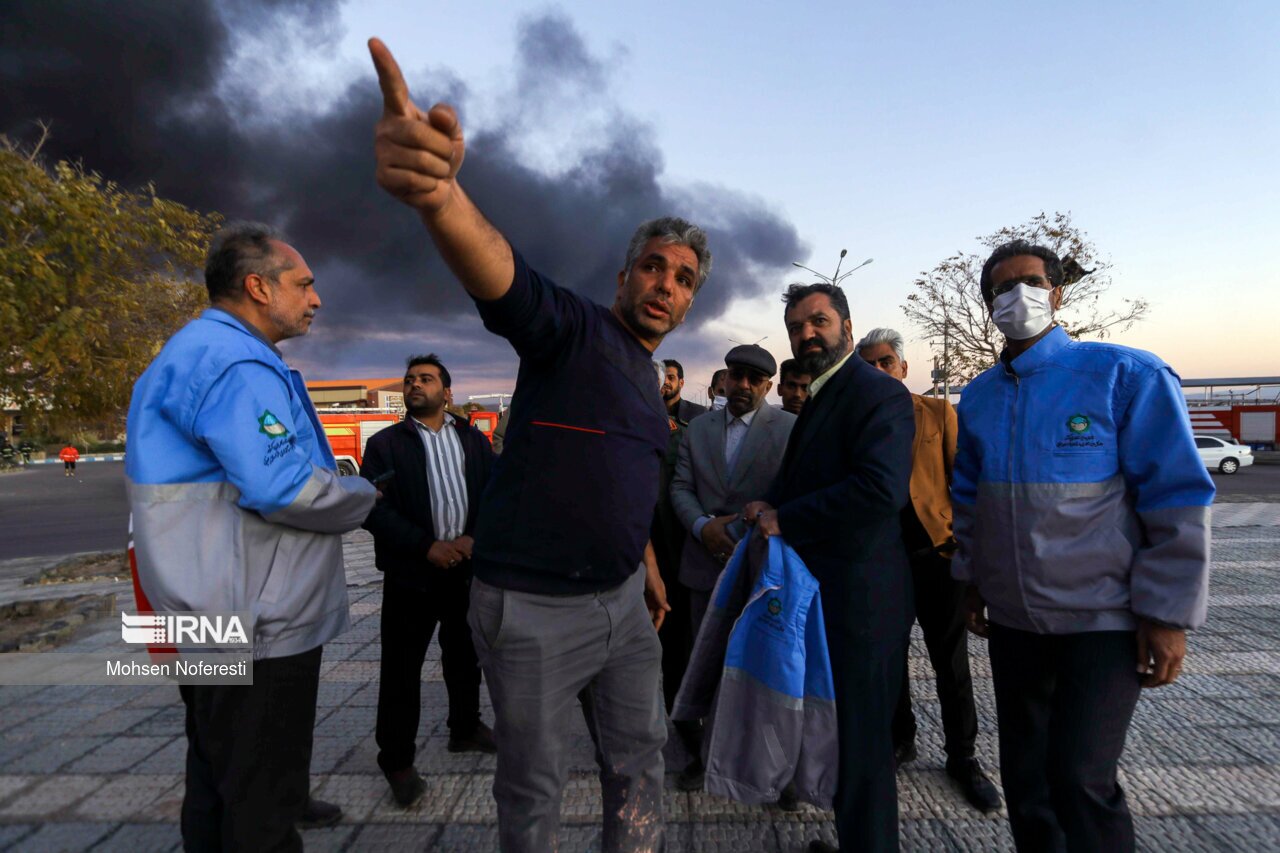 تصاویر: انفجار در مینی پالایشگاه هیدروکربن بیرجند