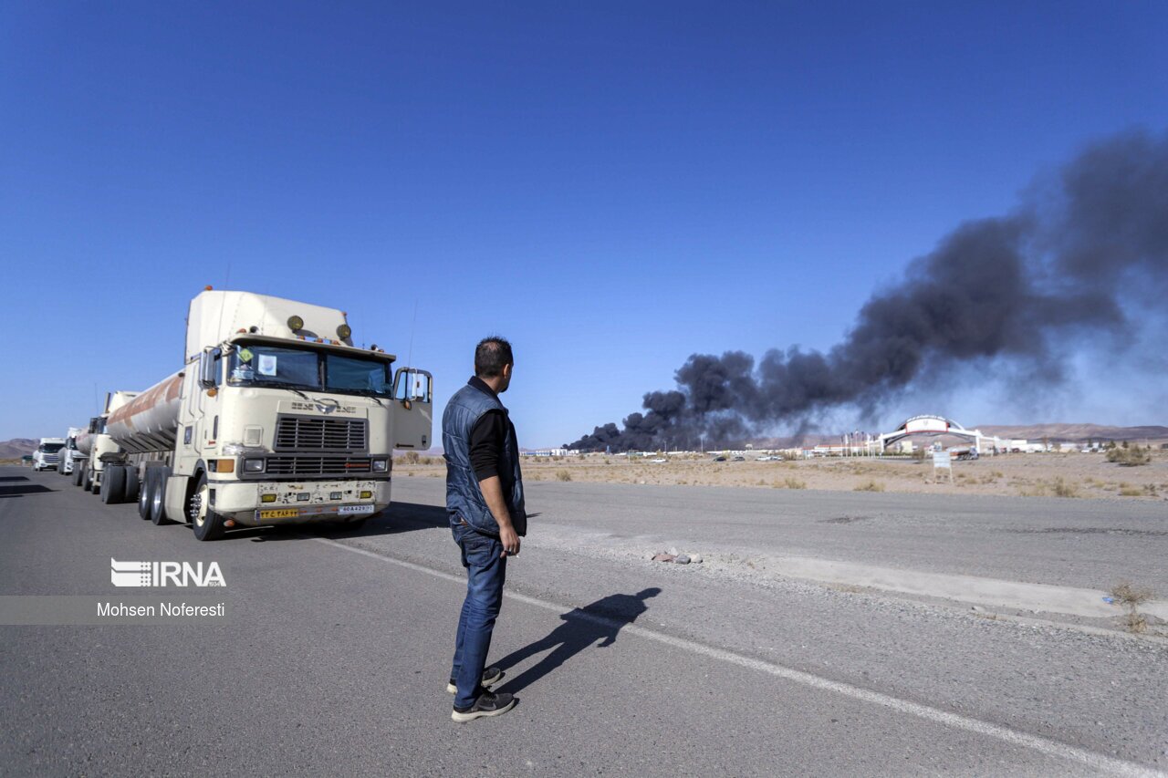 تصاویر: انفجار در مینی پالایشگاه هیدروکربن بیرجند