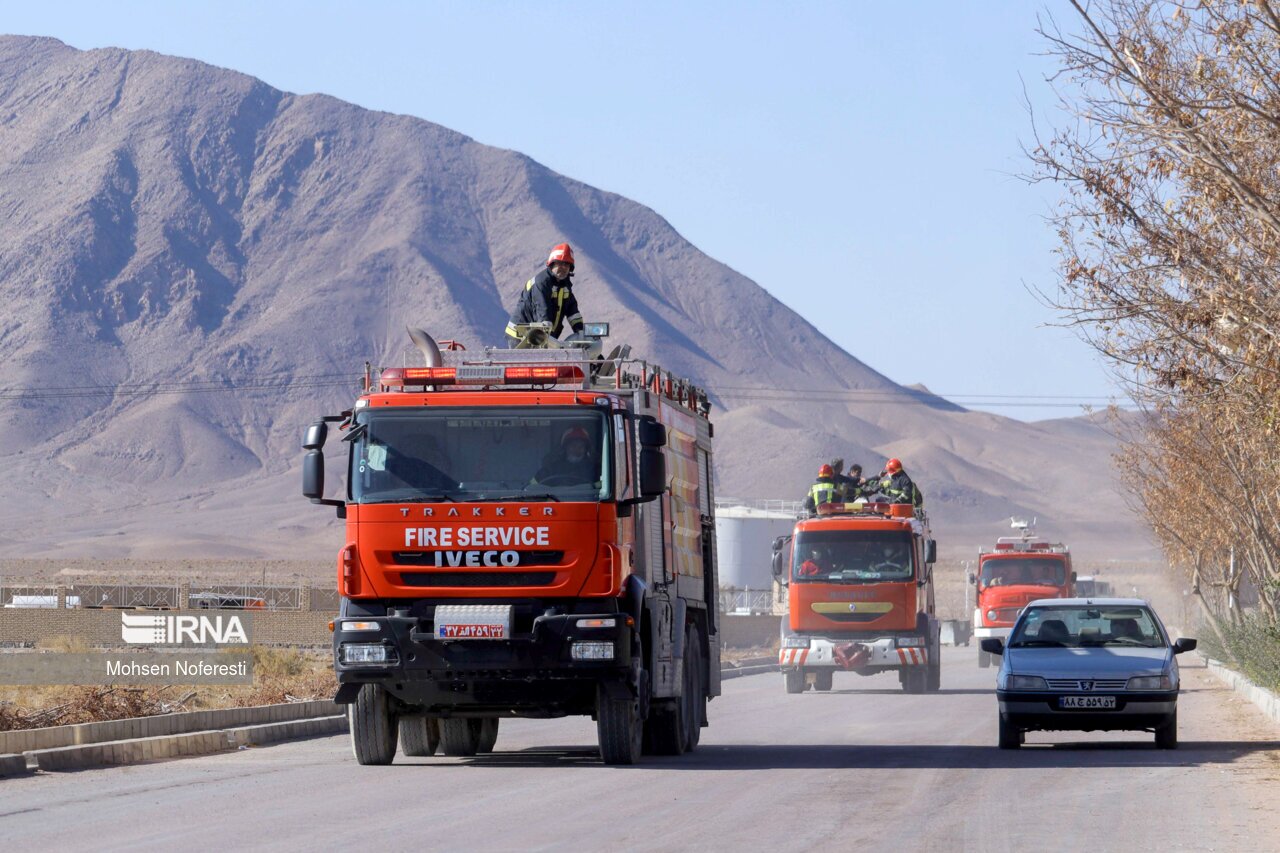 تصاویر: انفجار در مینی پالایشگاه هیدروکربن بیرجند