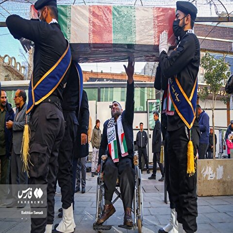 تصاویر: آئین تشییع پیکر شهدای گمنام در ایران