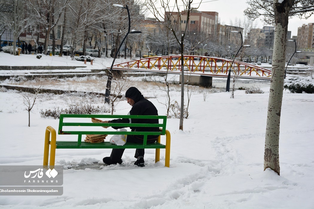 تصاویر: «برف پاییزی» در اردبیل