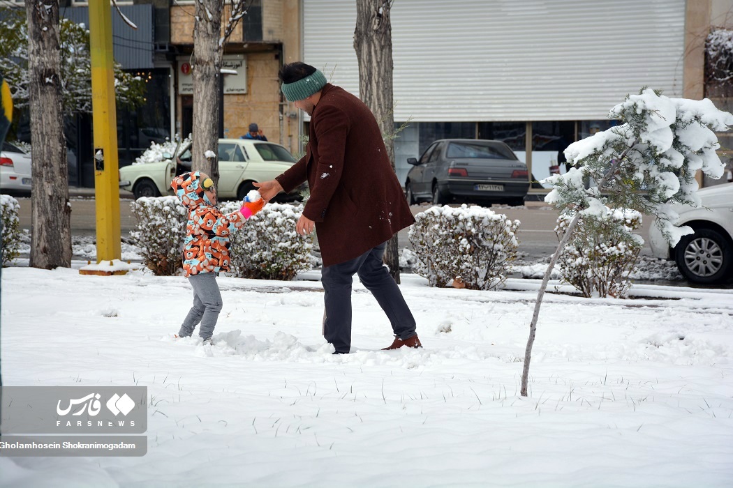 تصاویر: «برف پاییزی» در اردبیل