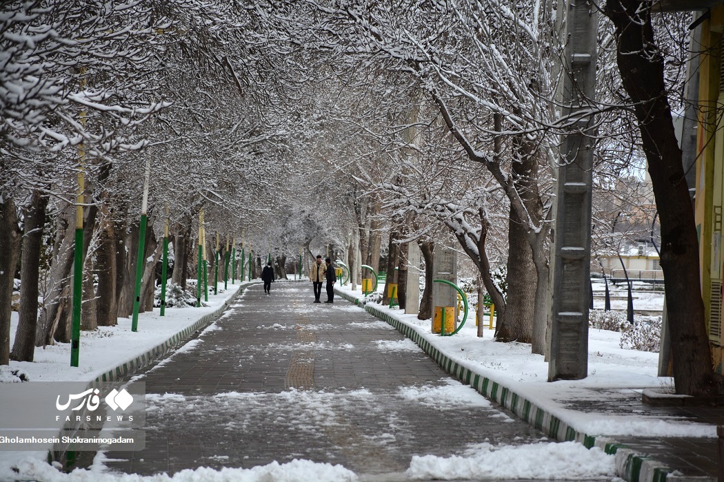 تصاویر: «برف پاییزی» در اردبیل