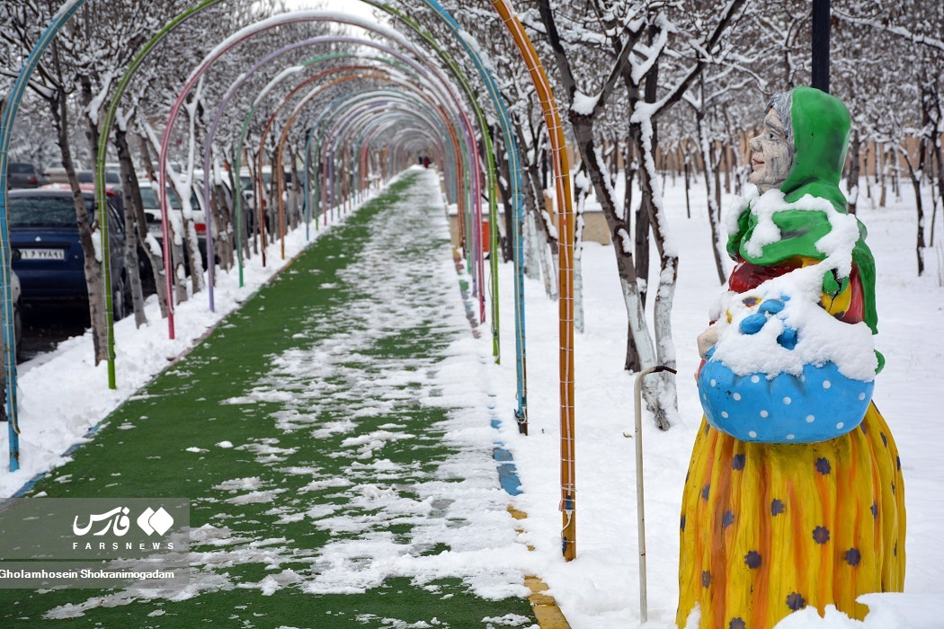 تصاویر: «برف پاییزی» در اردبیل